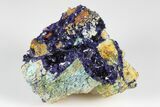 Sparkling Azurite Crystal Cluster - Laos #178149-1